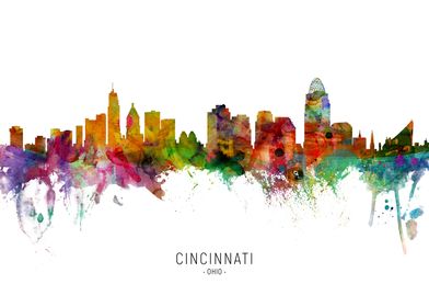 Cincinnati Ohio Skyline