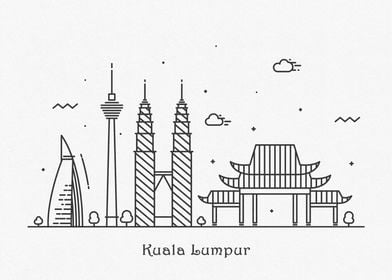 Kuala Lumpur City Skyline