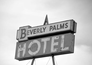 Vintage Beverly Palms sign