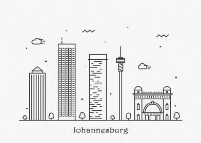 Johannesburg City Skyline