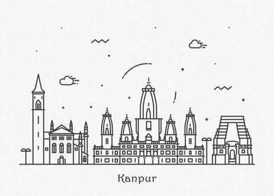 Kanpur City Skyline