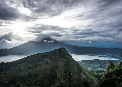 Mount Agung and Batur Bali