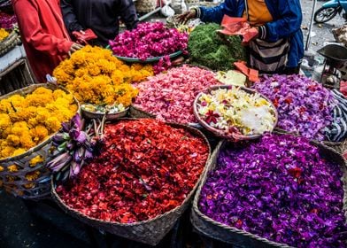 Bali market flowers