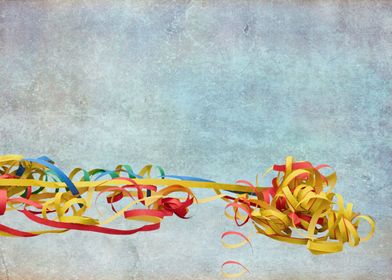 streamers for postcard 