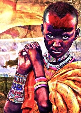 African kid portrait