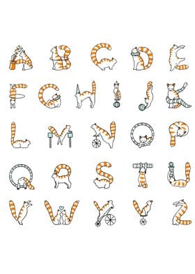 Cat circus alphabet