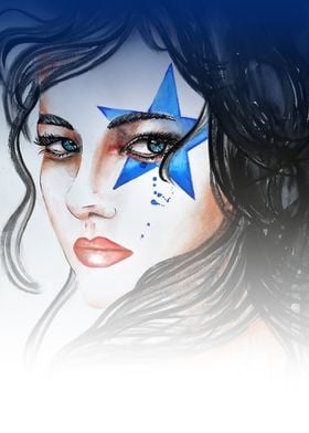 Blue Star Lady