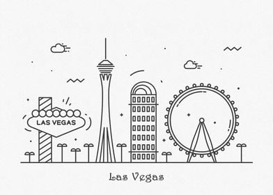 Las Vegas City Skyline