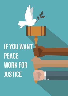 Peace and Justice   poster