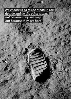 Apollo 11 Bootprint Quote