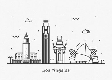 Los Angeles City Skyline