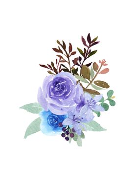 floral watercolor painting