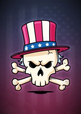 Uncle Sam Skull