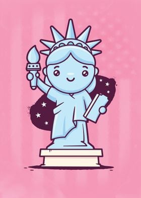 Cute Miss Liberty