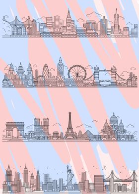CITY  VECTOR POSTER