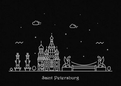 Saint Petersburg Skyline