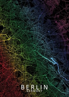 Berlin Rainbow city map