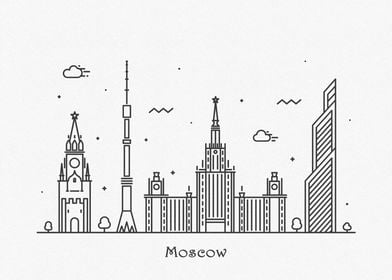 Moscow City Skyline