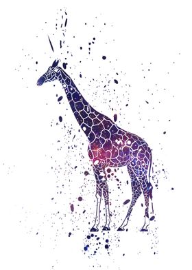 Giraffe Galaxy Splatter