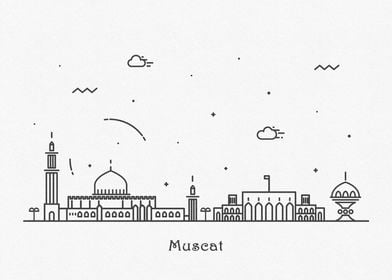 Muscat City Skyline