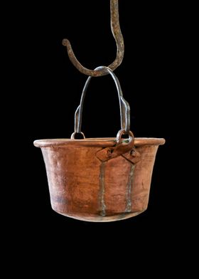 old hanging cauldron 