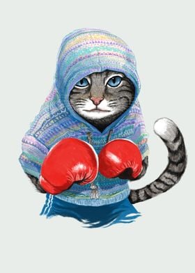 Boxing Cat 1