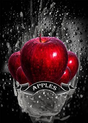 Apples Rain Drop fruits