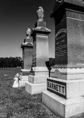 Creepy Doll in Cemetery 