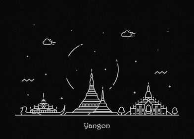 Yangon Skyline