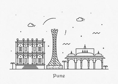 Pune City Skyline