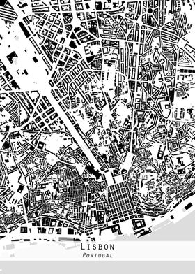 Lisbon city map