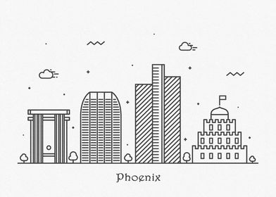 Phoenix City Skyline