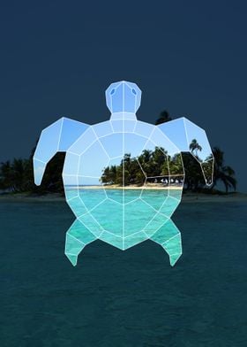 Geometric Sea Turtle