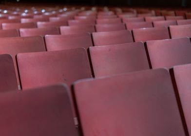 Old seats of a theater