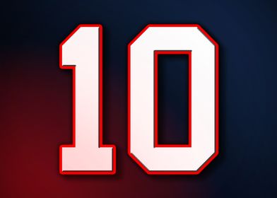 10 Jersey Patriot Patriots