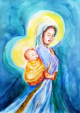 Babywearing Mama Mary