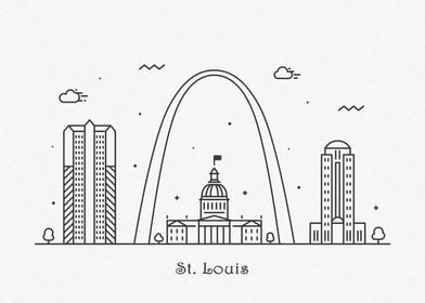 St Louis City Skyline