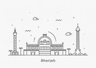 Sharjah City Skyline