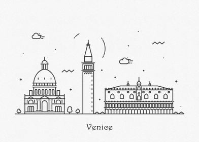 Venice City Skyline