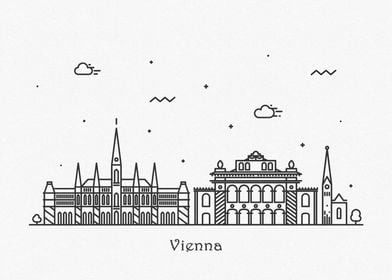 Vienna City Skyline