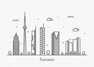 Toronto City Skyline