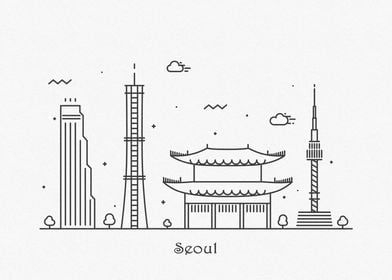 Seoul City Skyline