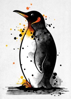 Penguin watercolor