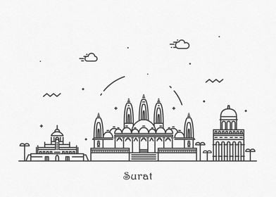 Surat City Skyline