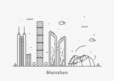 Shenzhen City Skyline