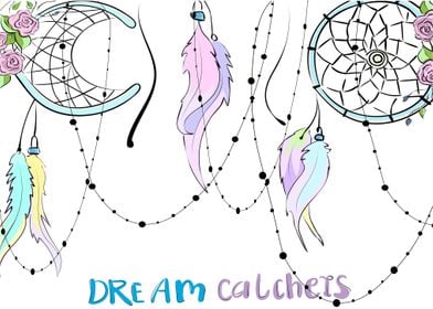 Colorful dreamcatchers