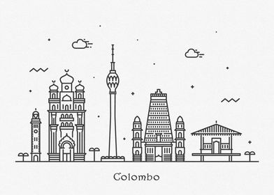 Colombo City Skyline