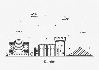 Dublin City Skyline