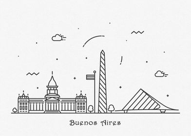 Buenos Aires City Skyline