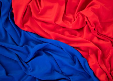 Blue and Red Cloth Texture